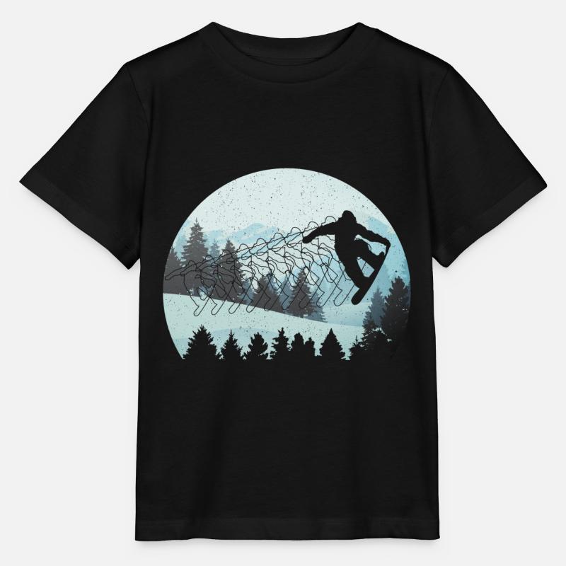 Snowboarding Snowboarding Snowboarding Snowboarder - Stanley/Stella MINI CREATOR Kids’ T-Shirt - black