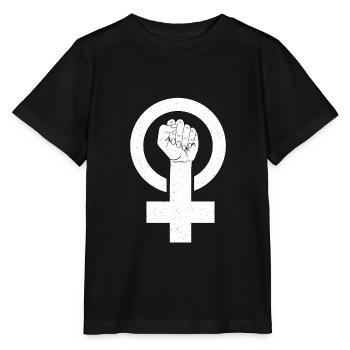 Feminist feminism feminist - Stanley/Stella MINI CREATOR Kids’ T-Shirt - black - Front - Mikhail (115cm)