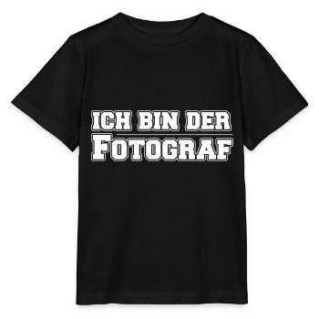 Photographe Photographie photos - T-shirt bio MINI CREATOR Stanley/Stella Enfant - noir - Devant - Mikhail (115cm)