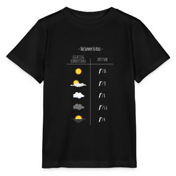 Photographe prenant des photos - T-shirt bio MINI CREATOR Stanley/Stella Enfant - noir - Devant - Mikhail (115cm)