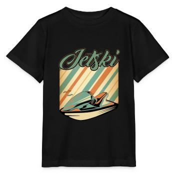 Jetski - Stanley/Stella Kinder T-Shirt MINI CREATOR  - Schwarz - Vorne - Mikhail (115cm)