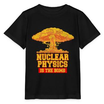 Nuklear Physik Physiker Lehrer Wissenschaft Atome - Stanley/Stella Kinder T-Shirt MINI CREATOR  - Schwarz - Vorne - Mikhail (115cm)