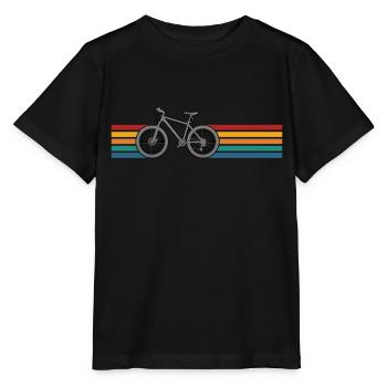 Vélo rétro vélo de montagne vélo - T-shirt bio MINI CREATOR Stanley/Stella Enfant - noir - Devant - Mikhail (115cm)