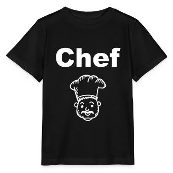 Chefkoch - Stanley/Stella Kinder T-Shirt MINI CREATOR  - Schwarz - Vorne - Mikhail (115cm)