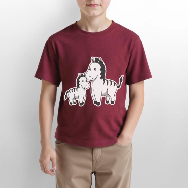 Zebra Mutter Kind Muttertag Geschenk Tiere Comic Stanley/Stella Kinder T-Shirt MINI CREATOR 