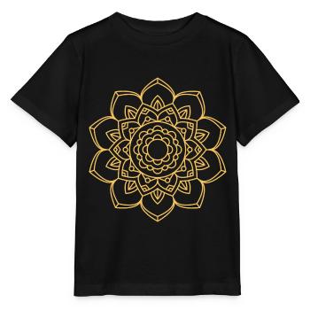Mandala - T-shirt bio MINI CREATOR Stanley/Stella Enfant - noir - Devant - Mikhail (115cm)