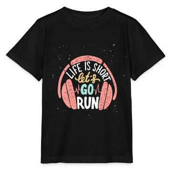 Course - T-shirt bio MINI CREATOR Stanley/Stella Enfant - noir - Devant - Mikhail (115cm)