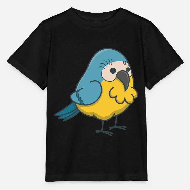 Budgerigar bird gift kawaii comic pet - Stanley/Stella MINI CREATOR Kids’ T-Shirt - black