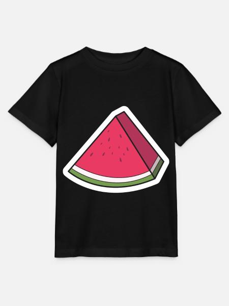 Wassermelone - Stanley/Stella Kinder T-Shirt MINI CREATOR - Schwarz