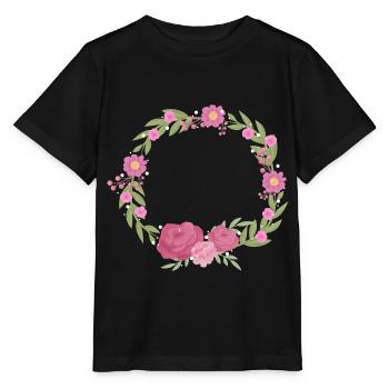 Fleuriste cadeau de couronne de fleurs fleuriste fête des mères - T-shirt bio MINI CREATOR Stanley/Stella Enfant - noir - Devant - Mikhail (115cm)