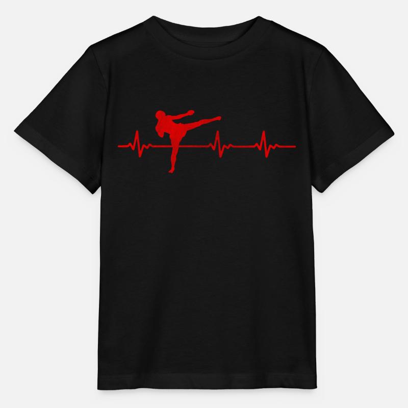 Kickboxer kickboxing - Stanley/Stella MINI CREATOR Kids’ T-Shirt - black