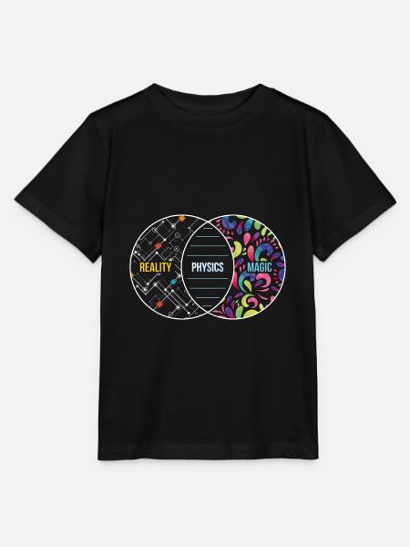 Physics Like Magic But Real Gift - Stanley/Stella MINI CREATOR Kids’ T-Shirt - black