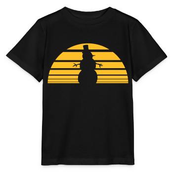 rayures bonhomme de soleil soleil chaud été chaud faire fondre - T-shirt bio MINI CREATOR Stanley/Stella Enfant - noir - Devant - Mikhail (115cm)