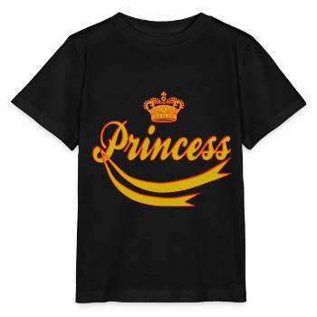 Prinzessin - Stanley/Stella Kinder T-Shirt MINI CREATOR  - Schwarz - Vorne - Mikhail (115cm)