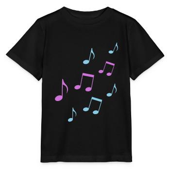 Musik Noten musikalisch Geschenk Musiker Symbol - Stanley/Stella Kinder T-Shirt MINI CREATOR  - Schwarz - Vorne - Mikhail (115cm)