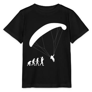 Parapente Evolution Parapente voler cadeau - T-shirt bio MINI CREATOR Stanley/Stella Enfant - noir - Devant - Mikhail (115cm)