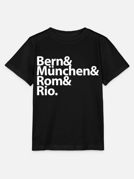 Wm Helden - Stanley/Stella Kinder T-Shirt MINI CREATOR  - Schwarz