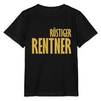 Rentner - Stanley/Stella Kinder T-Shirt MINI CREATOR  - Schwarz - Vorne - Mikhail (115cm)