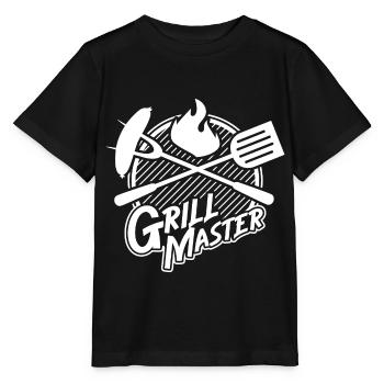 Barbecue barbecue cadeau été barbecue viande feu - T-shirt bio MINI CREATOR Stanley/Stella Enfant - noir - Devant - Mikhail (115cm)