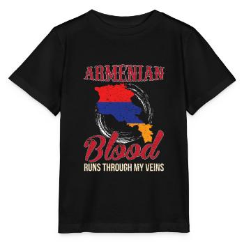 Armenia - Stanley/Stella MINI CREATOR Kids’ T-Shirt - black - Front - Mikhail (115cm)