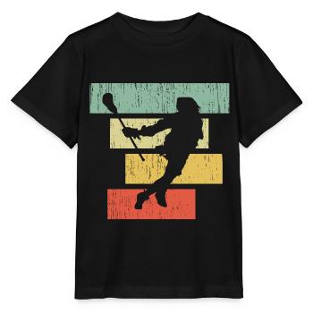 lacrosse - T-shirt bio MINI CREATOR Stanley/Stella Enfant - noir - Devant - Mikhail (115cm)