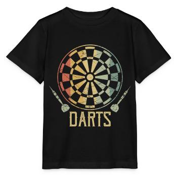Dart rétro - T-shirt bio MINI CREATOR Stanley/Stella Enfant - noir - Devant - Mikhail (115cm)