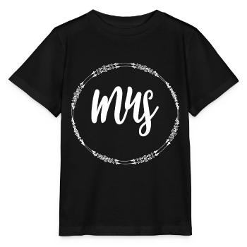 Mr and Mrs - Stanley/Stella Kinder T-Shirt MINI CREATOR  - Schwarz - Vorne - Mikhail (115cm)