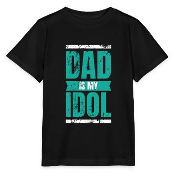 father and son - Stanley/Stella MINI CREATOR Kids’ T-Shirt - black - Front - Mikhail (115cm)