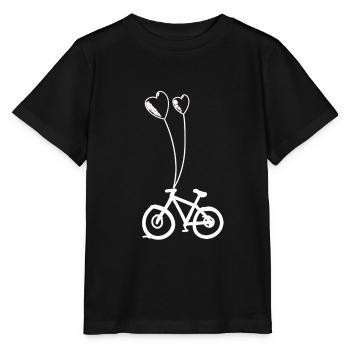 Fahrradfahren - Stanley/Stella Kinder T-Shirt MINI CREATOR  - Schwarz - Vorne - Mikhail (115cm)