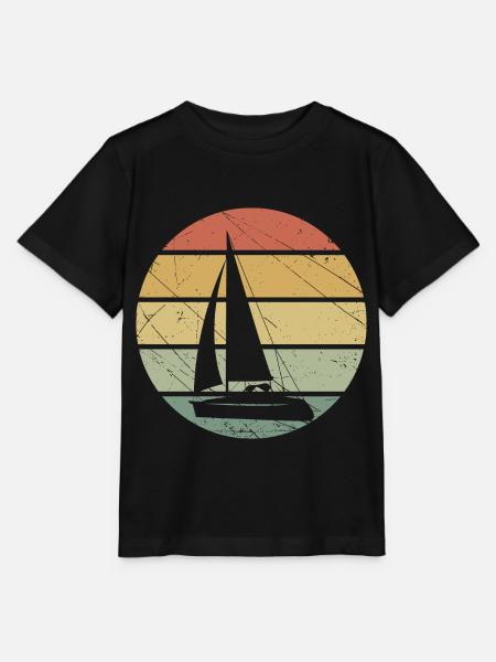 Segeln Schiff - Stanley/Stella Kinder T-Shirt MINI CREATOR  - Schwarz