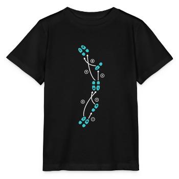 Valse step sequence pour hommes - T-shirt bio MINI CREATOR Stanley/Stella Enfant - noir - Devant - Mikhail (115cm)