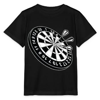 Dartboard Dart - Stanley/Stella MINI CREATOR Kids’ T-Shirt - black - Front - Mikhail (115cm)