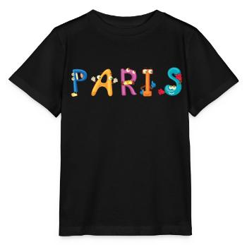 Paris - Stanley/Stella Kinder T-Shirt MINI CREATOR  - Schwarz - Vorne - Mikhail (115cm)