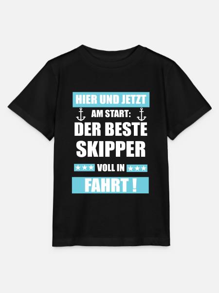 Skipper Anker Spruch - Stanley/Stella Kinder T-Shirt MINI CREATOR - Schwarz