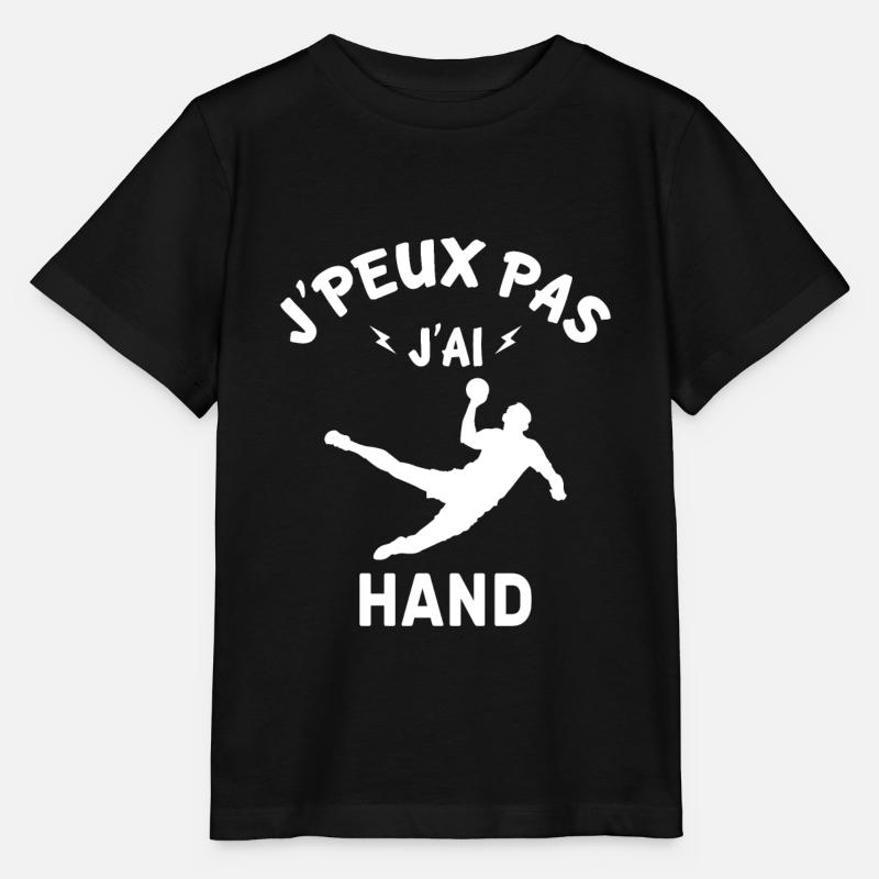 J'peux pas j'ai hand - T-shirt bio MINI CREATOR Stanley/Stella Enfant - noir