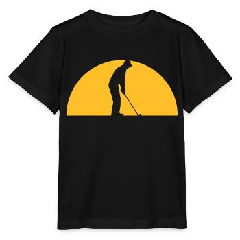 Abends Golf spielen - Stanley/Stella Kinder T-Shirt MINI CREATOR  - Schwarz - Vorne - Mikhail (115cm)