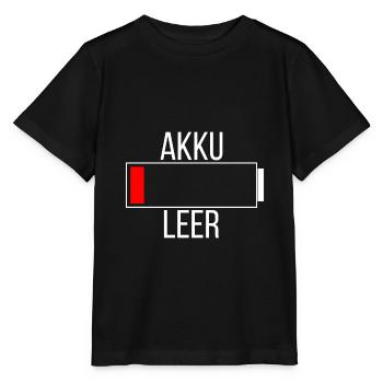 Akku Leer - Stanley/Stella Kinder T-Shirt MINI CREATOR  - Schwarz - Vorne - Mikhail (115cm)