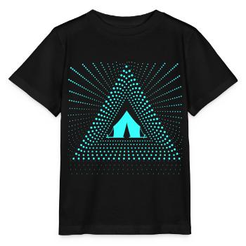 Zelt Zelten - Stanley/Stella Kinder T-Shirt MINI CREATOR  - Schwarz - Vorne - Mikhail (115cm)