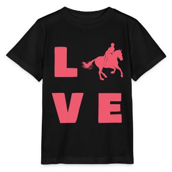 chevaux - T-shirt bio MINI CREATOR Stanley/Stella Enfant - noir - Devant - Mikhail (115cm)