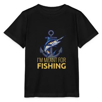 Je suis destiné à la pêche - T-shirt bio MINI CREATOR Stanley/Stella Enfant - noir - Devant - Mikhail (115cm)