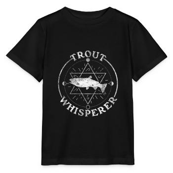 Trout Whisperer - Stanley/Stella MINI CREATOR Kids’ T-Shirt - black - Front - Mikhail (115cm)