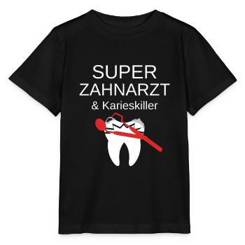 Zahnarzt - Stanley/Stella Kinder T-Shirt MINI CREATOR  - Schwarz - Vorne - Mikhail (115cm)