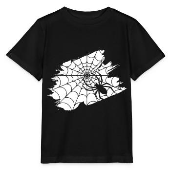 Spider cobweb spider gift animal tarantula - Stanley/Stella MINI CREATOR Kids’ T-Shirt - black - Front - Mikhail (115cm)