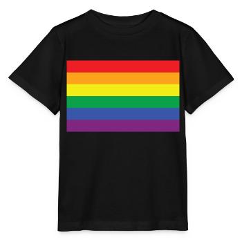 Arc-en-ciel - T-shirt bio MINI CREATOR Stanley/Stella Enfant - noir - Devant - Mikhail (115cm)