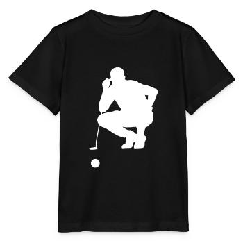 Golf golfeur terrain de golf golf clubs de golf - T-shirt bio MINI CREATOR Stanley/Stella Enfant - noir - Devant - Mikhail (115cm)