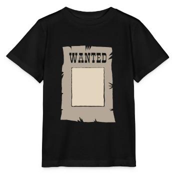 Recherché prison criminelle - T-shirt bio MINI CREATOR Stanley/Stella Enfant - noir - Devant - Mikhail (115cm)