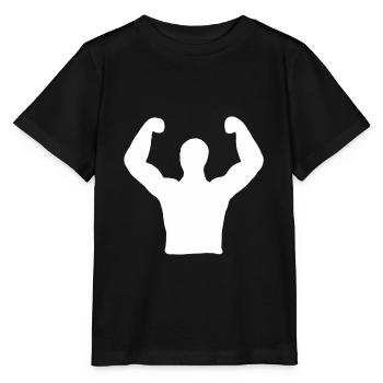Sport Sieg Gewinner Fitness Bodybuilding Geschenk - Stanley/Stella MINI CREATOR Kids’ T-Shirt - black - Front - Mikhail (115cm)