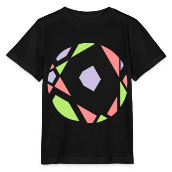 sphère abstraite - T-shirt bio MINI CREATOR Stanley/Stella Enfant - noir - Devant - Mikhail (115cm)