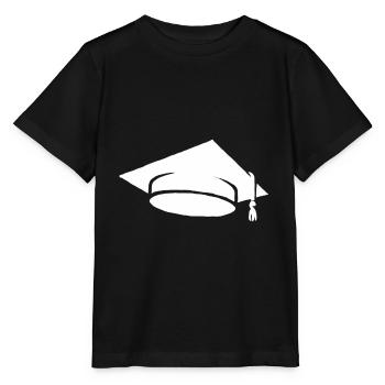 Graduation diploma student student hat - Stanley/Stella MINI CREATOR Kids’ T-Shirt - black - Front - Mikhail (115cm)
