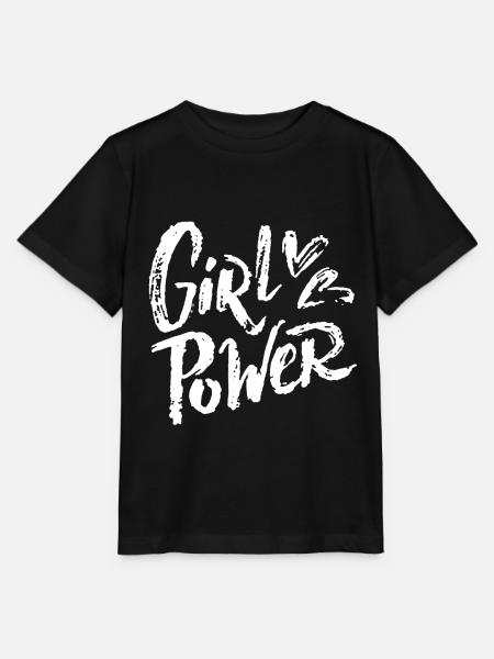 fille puissance blanche - T-shirt bio MINI CREATOR Stanley/Stella Enfant - noir
